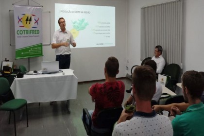 Alunos do curso Superior de Tecnologia em Agropecuária visitam a  Cotrifred