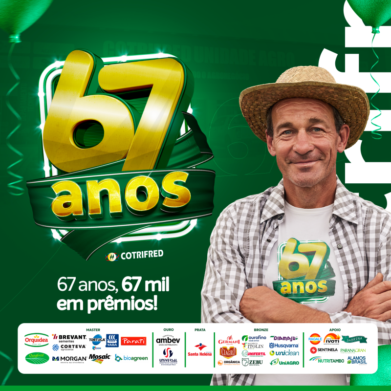Campanha 67 anos Cotrifred