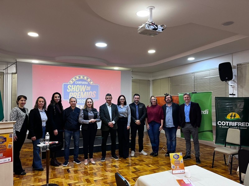 Cotrifred é patrocinadora da Campanha de Show de Prêmios 2025