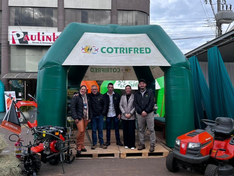 Cotrifred marca presença na FACIPAL 2026 em Palmitinho