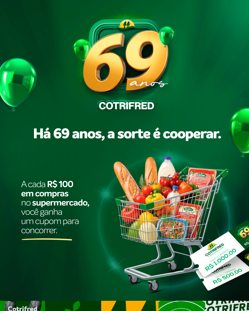 Cotrifred organiza cronograma de sorteios e garante transparência na campanha “Sorte é Cooperar”
