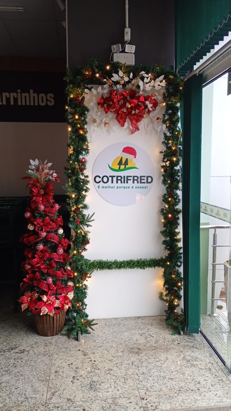 Cotrifred prepara unidades para receber associados e clientes neste natal