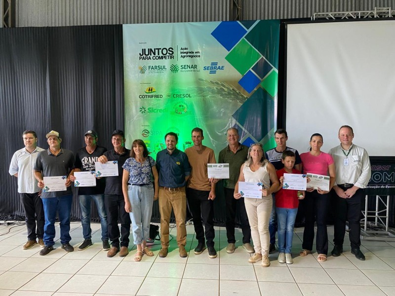 Programa Juntos para Competir encerra trabalho de assistência a grupo de produtores na região do Médio Alto Uruguai