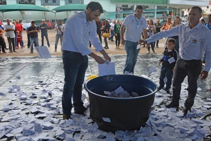 Programação de aniversário inicia com sorteio