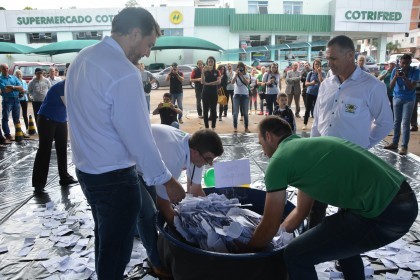 Programação de aniversário inicia com sorteio