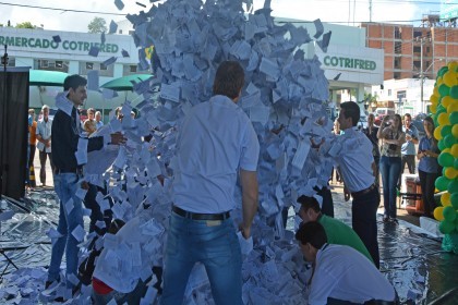 Programação de aniversário inicia com sorteio