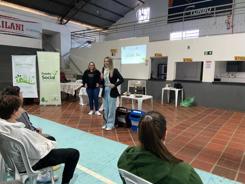 Projeto Multiplicadores Lixo Zero é desenvolvido em escola de Frederico Westphalen por meio da intercooperação entre cooperativas